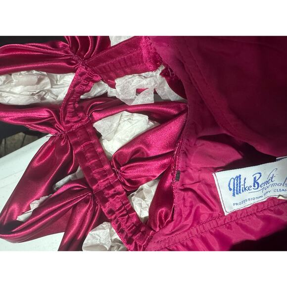 Mike Benet Formals Eighties Magenta Sequin Prom Dress Vintage Size 8 - Picture 9 of 9